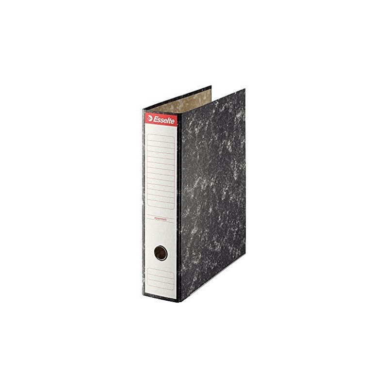 Raccoglitori ad arco a leva Esselte Lever Arch Formato A4 Dorso 75mm Capacità 500fogli Colore NERO MARMORIZZATO