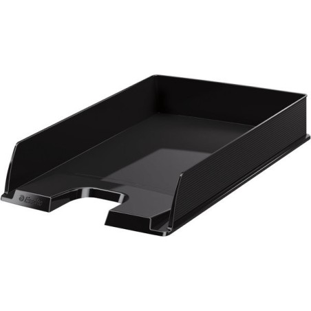 Esselte Europost Vivida Vassoio Documenti Formato Verticale A4 Spazio per Etichetta di Identificazione Colore Nero