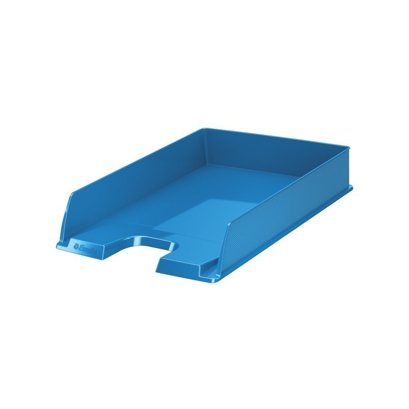 Esselte Europost Vivida Vassoio Documenti Formato Verticale A4 Spazio per Etichetta di Identificazione Colore AZZURRO