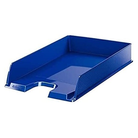 Esselte Europost Vivida Vassoio Documenti Formato Verticale A4 Spazio per Etichetta di Identificazione Colore BLU