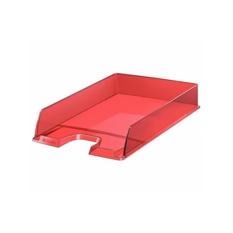 Esselte Europost Vivida Vassoio Documenti Formato Verticale A4 Spazio per Etichetta di Identificazione Colore ROSA CHIARO