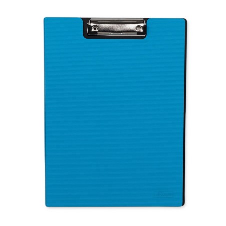 CARTELLA IN PLASTICA MKtape con clip superiore e coperchio Formato A4 Colore BLU
