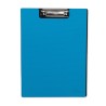CARTELLA IN PLASTICA MKtape con clip superiore e coperchio Formato A4 Colore BLU