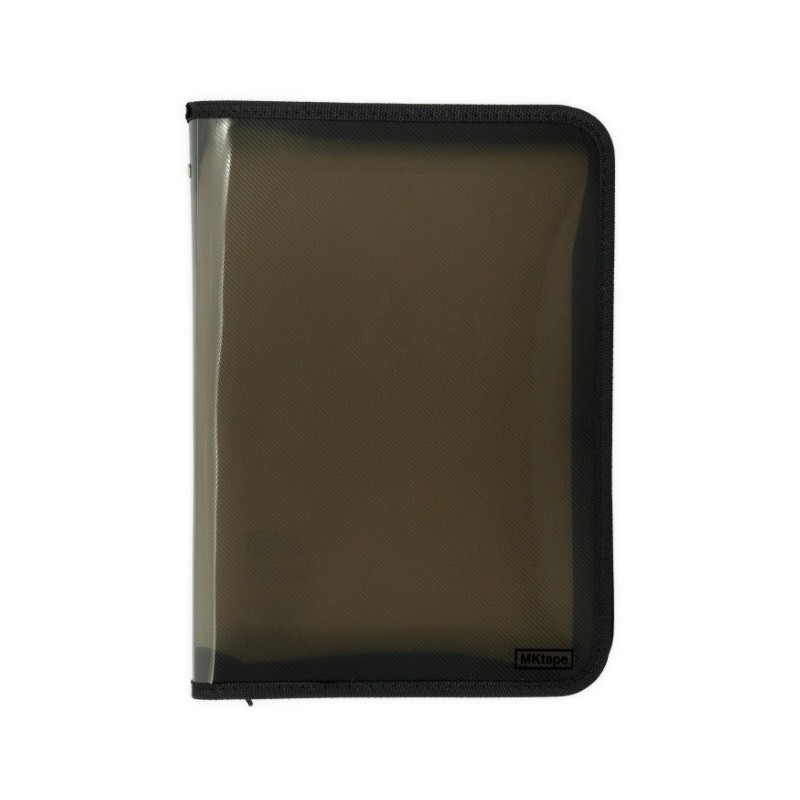 CARTELLA PORTA DOCUMENTI CON ZIP IN PLASTICA MKTAPE DIMENSIONE A4 COLORE NERO