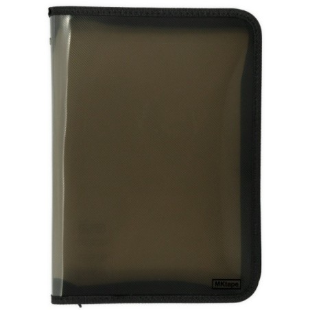 CARTELLA PORTA DOCUMENTI CON ZIP IN PLASTICA MKTAPE DIMENSIONE A4 COLORE NERO