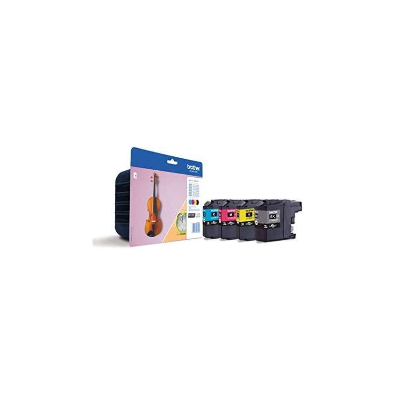 MULTIPACK 4PZ CARTUCCIA ORIGINALE BROTHER NERO LC-127XL BK LC125XL CYM DCP-J 4110DW