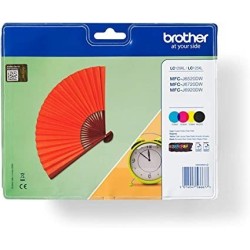 MULTIPACK 4PZ CARTUCCIA ORIGINALE BROTHER NERO LC-129XL BK LC125XL CYM DCP-J 4110DW