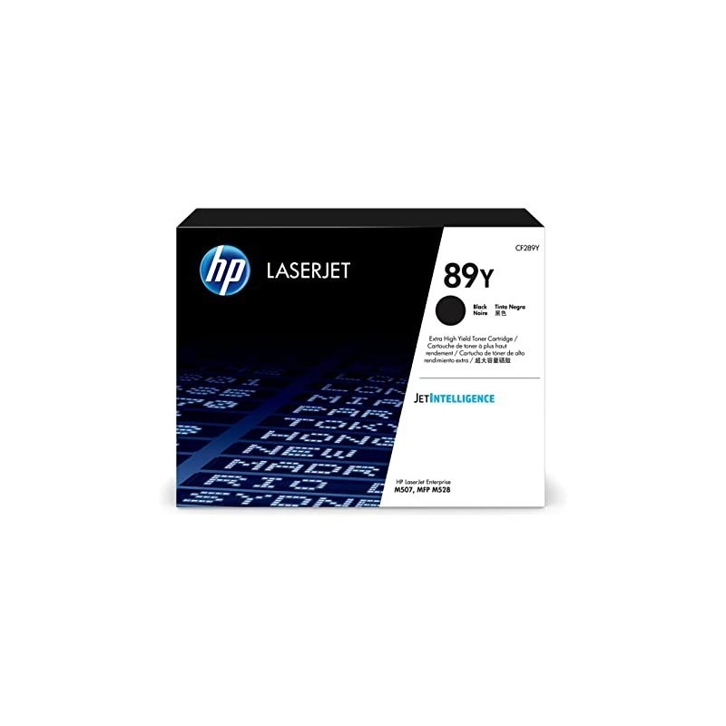 TONER ORIGINALE HP CF289Y 89Y Enterprise M507x NERO 20K