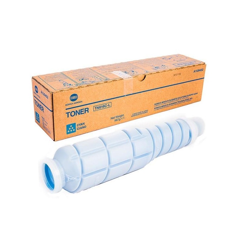 Toner ORIGINALE Konica Minolta BIZHUB PRO C6000 TN-616C CIANO A1U9450 A1U9453