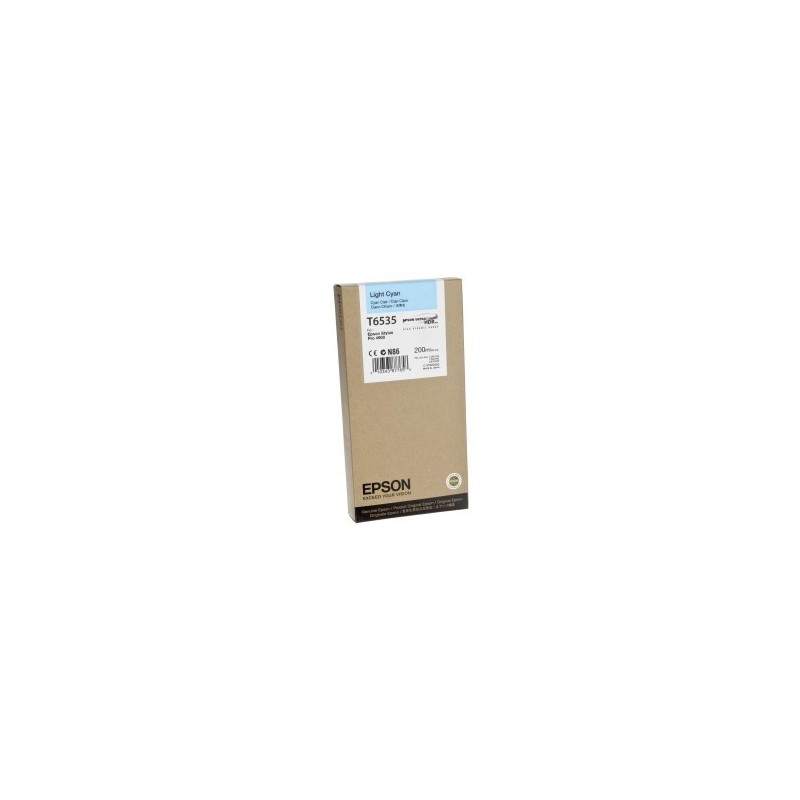 CARTUCCIA ORIGINALE EPSON C13T653500 T6535 CIANO CHIARO STYLUS PRO 4900 SPECTRO PROOFER UV M1