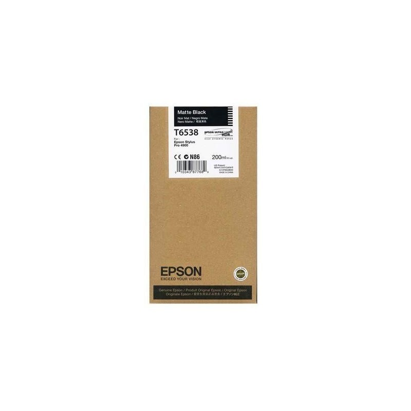 CARTUCCIA ORIGINALE EPSON C13T653800 T6538 NERO OPACO STYLUS PRO 4900 SPECTRO PROOFER UV M1