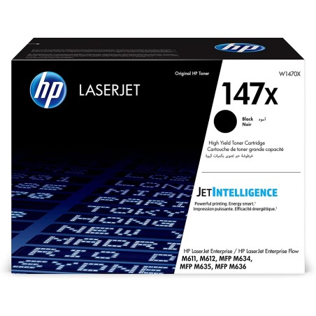 TONER ORIGINALE HP 147X W1470X NERO LaserJet Enterprise Flow M635