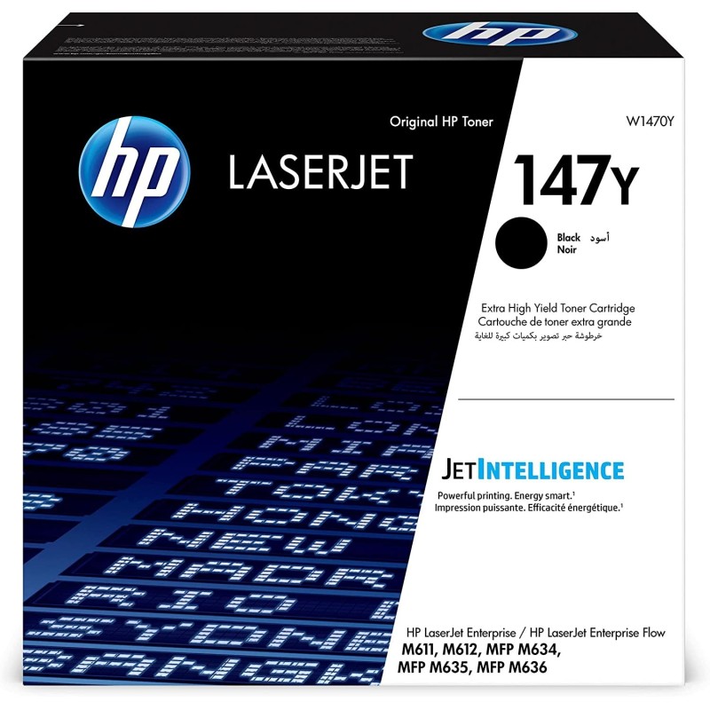 TONER ORIGINALE HP 147Y W1470Y NERO LaserJet Enterprise Flow M635