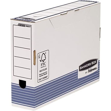 Fellowes Bankers Box Final File Box 80mm Assemblaggio automatico Fastfold Cartone riciclato Certificazione FSC