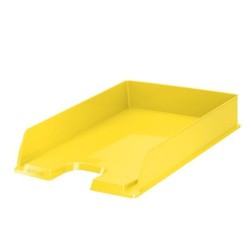 Esselte Europost Vivida Vassoio Documenti Formato Verticale A4 Spazio per Etichetta di Identificazione Colore GIALLO