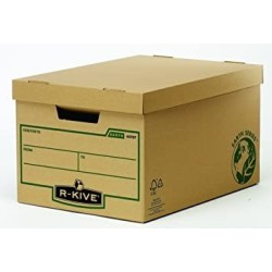 Contenitore Fellowes Bankers Box Earth Maxi File Assemblaggio manuale Cartone riciclato certificato FSC Colore marrone