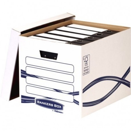 Contenitore Fellowes Bankers Box Basic Maxi File Assemblaggio manuale Cartone riciclato certificato FSC