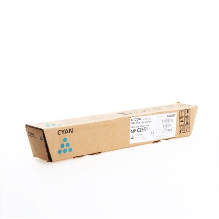 TONER ORIGINALE RICOH 842064 MP-C2051 MP-C2551 CIANO 841505