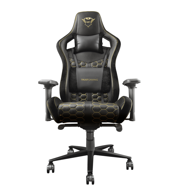 SEDIA GAMING TRUST GXT 708R REST 23784 Sedile reclinabile con serratura Colore NERO ORO