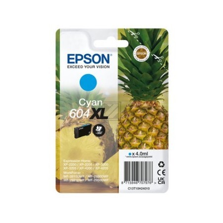 CARTUCCIA INCHIOSTRO ORIGINALE EPSON 604XL C13T10H24010 CIANO XP-2200