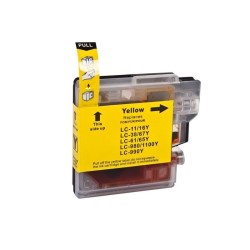 CARTUCCIA COMPATIBILE BROTHER DCP 145C MFC 290C MFC 250C LC-980XLY LC-1100XLY GIALLO