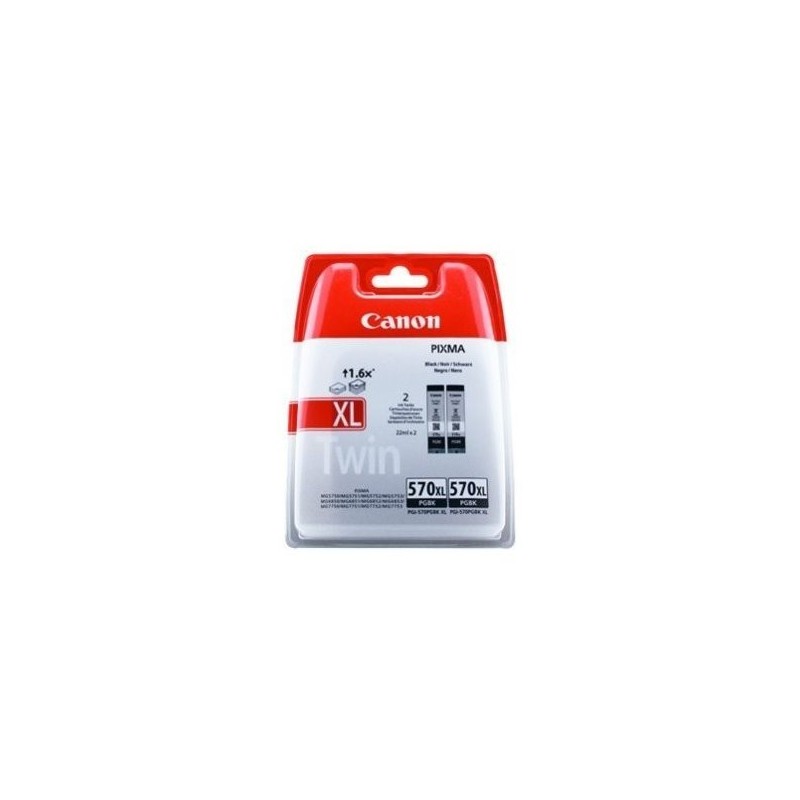 BIPACK CARTUCCIA ORIGINALE CANON PGI-570XL PGI570XL NERO 0318C007 PIXMA MG 5750