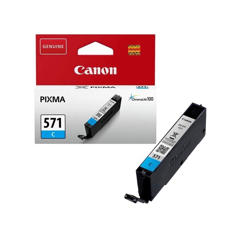CARTUCCIA ORIGINALE CANON CIANO CLI-571CXL CLI-571 CXL PIXMA MG 5750 0386C001