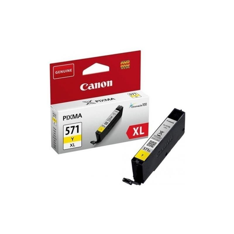 CARTUCCIA ORIGINALE CANON GIALLO CLI-571YXL CLI-571 YXL PIXMA MG 5750 0334C001