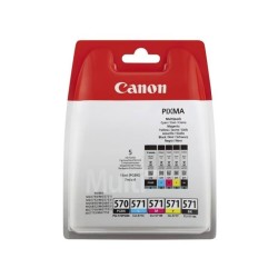 KIT 5 CARTUCCE ORIGINALI  SINGOLE CANON PGI-570 CLI-571 0372C004 MG5750