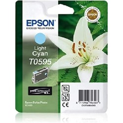 CARTUCCIA ORIGINALE EPSON STYLUS PHOTO R2400 T0595 Light Ciano C13T05954010