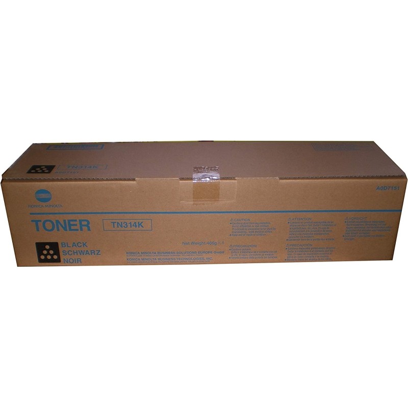TONER ORIGINALE KONICA MINOLTA BIZHUB Minolta C353 TN314K NERO A0D74D1 A0D7151 A0D7131