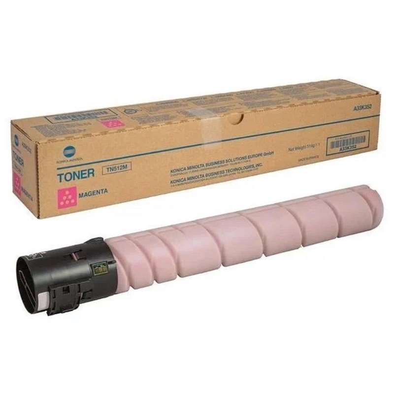 TONER ORIGINALE Konica Minolta BIZHUB C208 C308 C454 C554 TN-512M TN512M MAGENTA A33K352