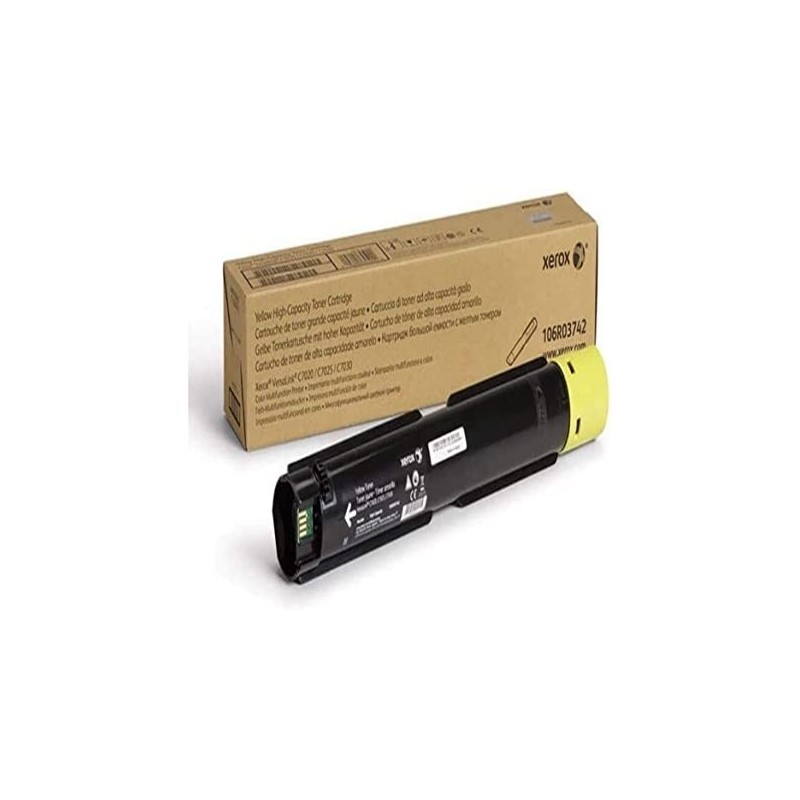 TONER ORIGINALE XEROX 106R03742 VersaLink C7020 C7025 C7030 9.8K GIALLO