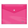 Busta Dohe con Chiusura a Scatto Formato A5 Polipropilene Cristallo Trasparente 150 Micron Colore ROSA 91484