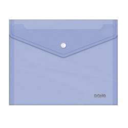 Busta Dohe con Chiusura a Scatto Formato A5 Polipropilene Cristallo Trasparente 150 Micron Colore VIOLA 91488
