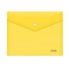 Busta Dohe con chiusura a scatto Folio Plus Size orizzontale Polipropilene cristallo trasparente 150 micron Colore GIALLO 91480