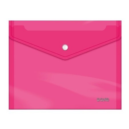 Busta Dohe con chiusura a scatto Folio Plus Size orizzontale Polipropilene cristallo trasparente 150 micron Colore ROSA 91477