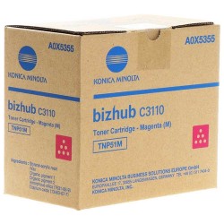 TONER ORIGINALE KONICA MINOLTA TNP51M MAGENTA A0X5355 Bizhub C3110