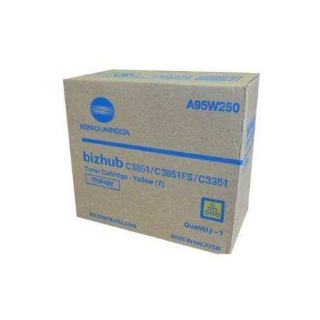 TONER ORIGINALE KONICA MINOLTA TNP51Y GIALLO A0X5255 Bizhub C3110