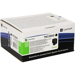 TONER ORIGINALE LEXMARK CS720 CX725 CX725 NERO 74C2SK0 7K