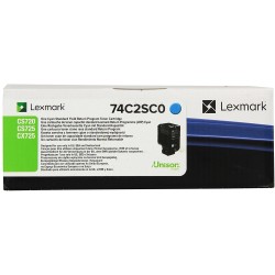 TONER ORIGINALE LEXMARK CS720 CX725 CX725 CIANO 74C2SC0 7K