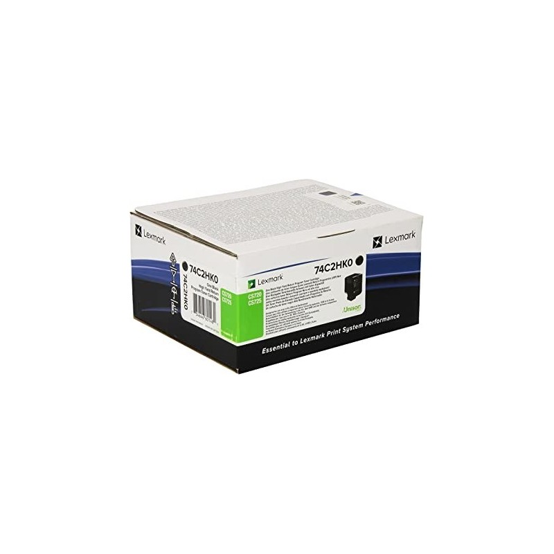 TONER ORIGINALE LEXMARK CS720 CX725 CX725 NERO 74C2HK0 20K
