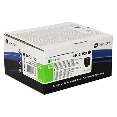TONER ORIGINALE LEXMARK CS720 CX725 CX725 NERO 74C2HK0 20K