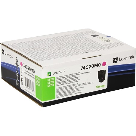 TONER ORIGINALE LEXMARK CS720 CX725 CX725 GIALLO 74C20Y0 3K