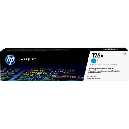 TONER ORIGINALE HP COLOR LASERJET CP1025 PRO100 M175 MFP CE311A 126A CIANO