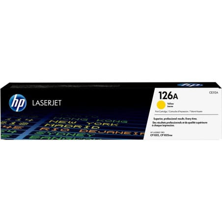 TONER ORIGINALE HP COLOR LASERJET CE312A 126A CP1025 PRO100 M175 MFP PRO200 GIALLO