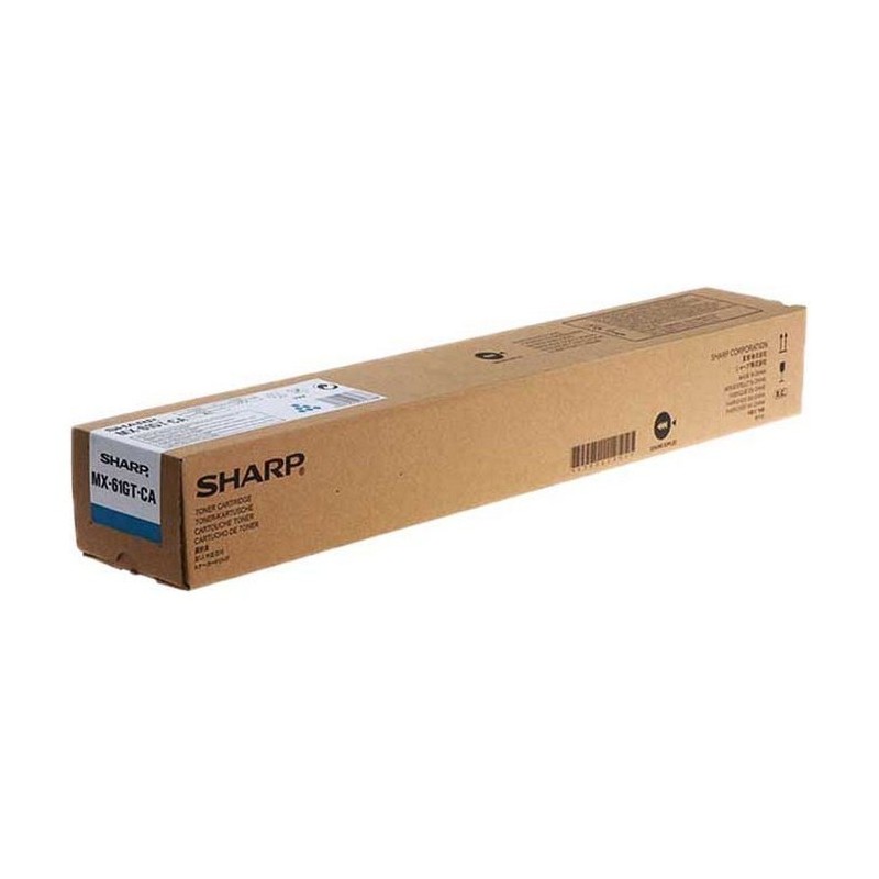 TONER ORIGINALE SHARP MX-61 GTCA MX-2630 CIANO 24K MX61GTCA