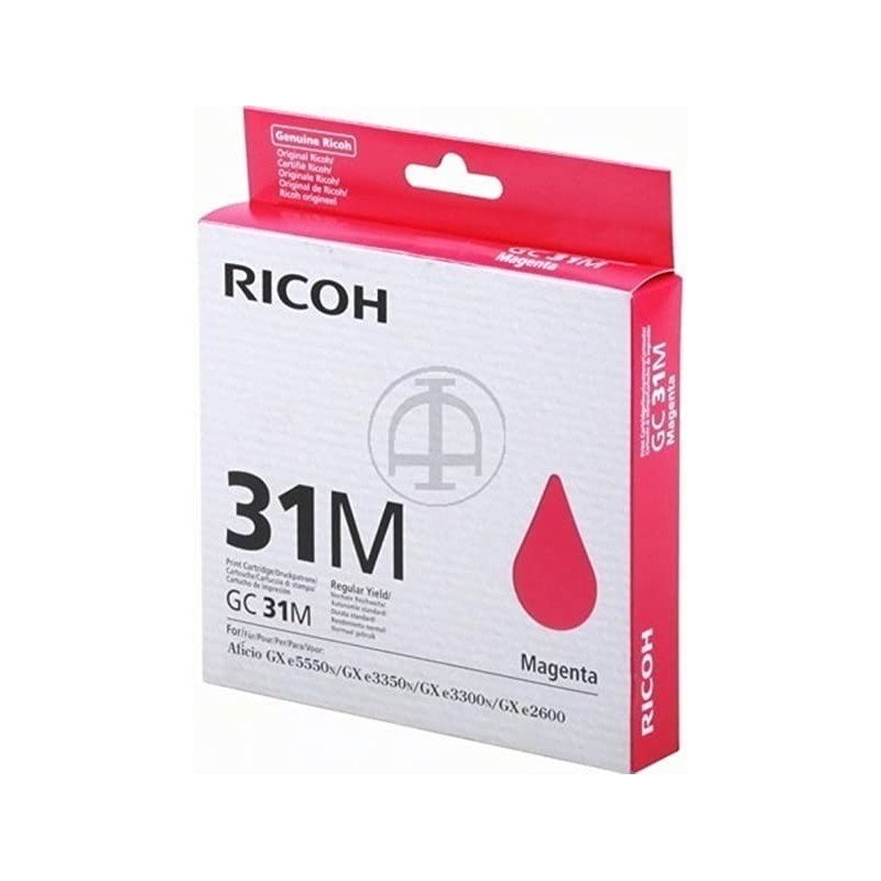 CARTUCCIA ORIGINALE SUBLIMAZIONE PIGMENTATO RICOH 405703 405690 GC-31M GX e5550 MAGENTA