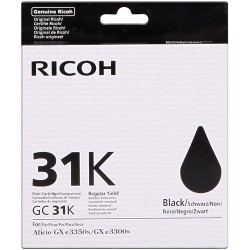 CARTUCCIA ORIGINALE SUBLIMAZIONE PIGMENTATO RICOH 405701 405688 GC-31K GC31K GX e5550 NERO