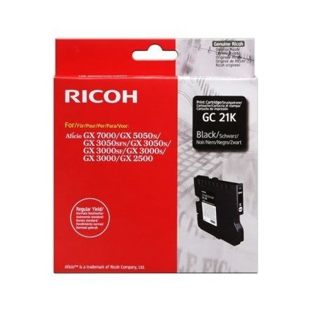 CARTUCCIA ORIGINALE SUBLIMAZIONE PIGMENTATO RICOH 405532 405536 GC-21K GX2500 NERO